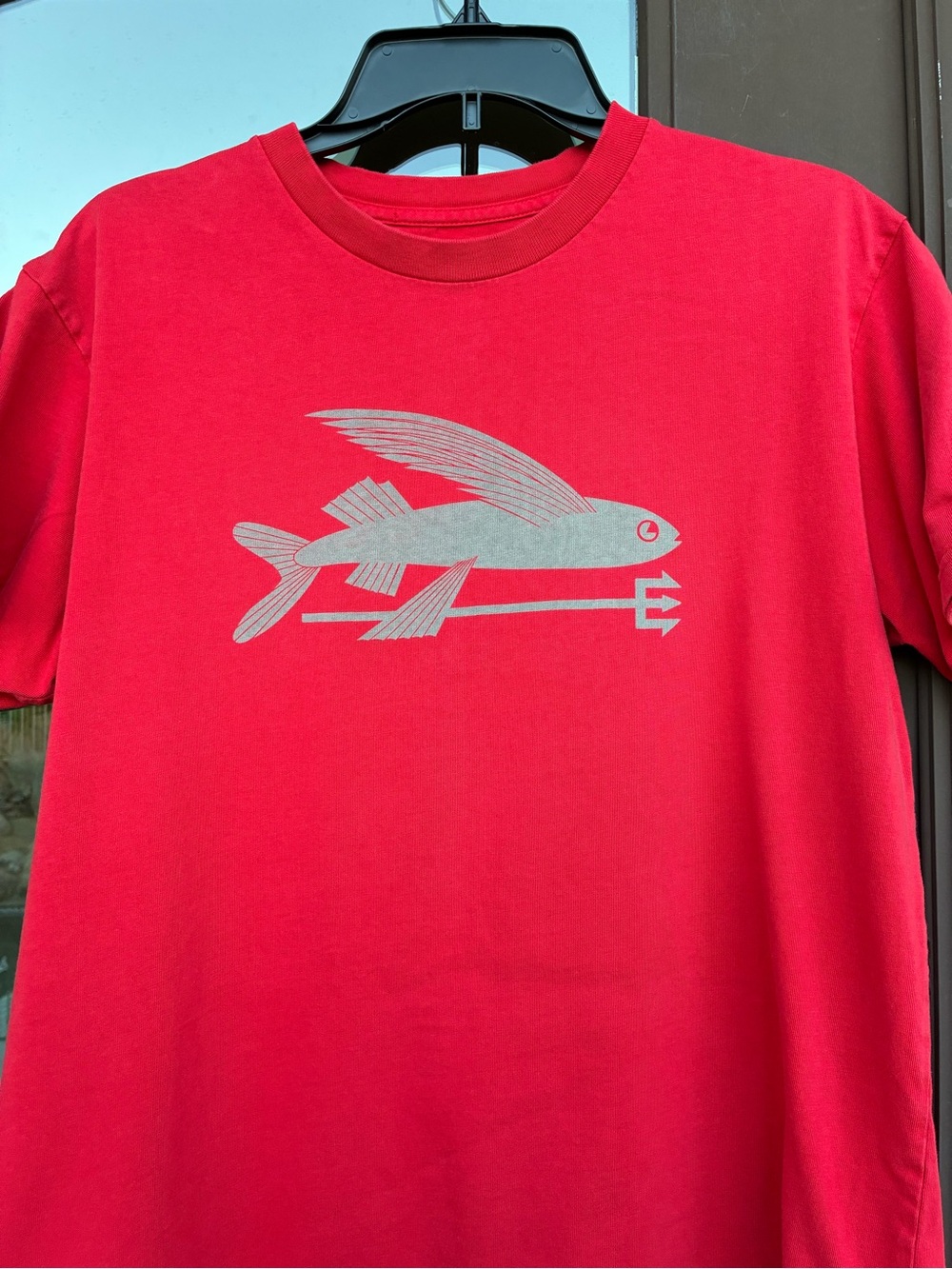 Patagonia Red Flying Fish Graphic Tee L